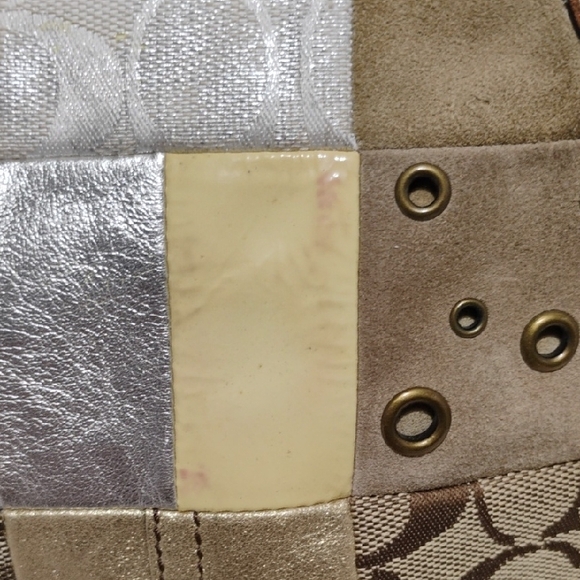 SALE! Authentic Coach Pastel Patchwork Small Vintage Y2K Shoulder Bag W Hangtag - Picture 4 of 16